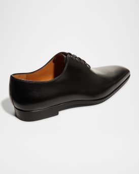 Men's Cruz Square-Toe Leather Oxfords