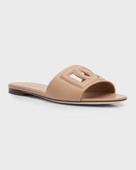 Cutout DG Flat Slide Sandals