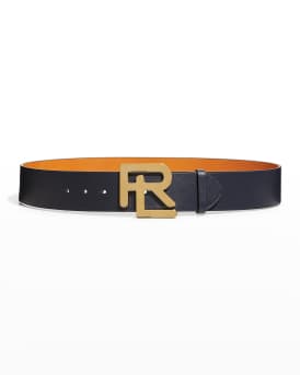 Ralph Lauren Collection Leather Logo Belt