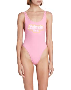 x Barbie Logo One-Piece Swimsuit