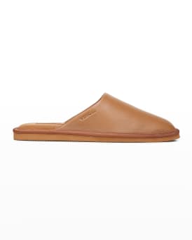Vince Larisa Leather Flat Mules Neiman Marcus