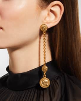 Roman Drop Chain Earrings
