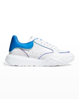 Alexander McQueen Men s Court Colorblock Leather Trainer Sneakers
