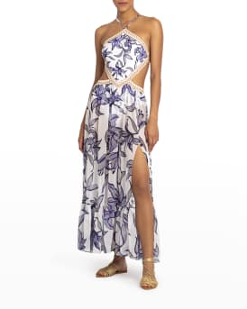 ivory halter mini dress Riley Halter Suiting Mini Dress - Ivory main image 0