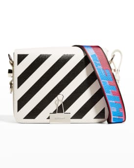 Off white striped purse store