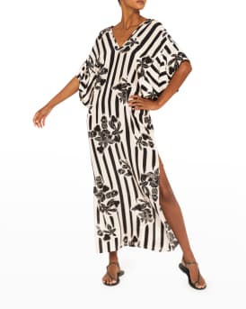 beatriz maxi dress with side slit Evening Maxi Dress Ruched Waist, High Slit  Beatrice