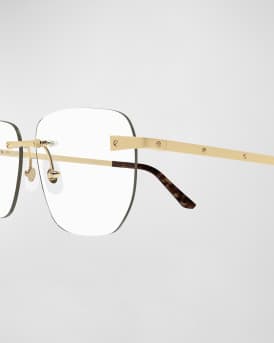 Men's Rimless Metal Optical Glasses