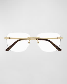 Men's Rimless Metal Optical Glasses