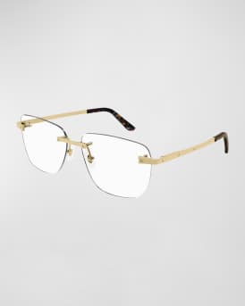 Men's Rimless Metal Optical Glasses