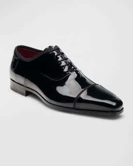 Men's Jadiel Patent Cap-Toe Oxfords