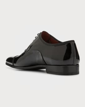 Men's Jadiel Patent Cap-Toe Oxfords