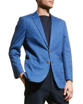 Men's Towns Mini Check Soft Cotton-Wool Sport Jacket