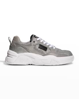 Men s Scarpa Crystal Embellished Leather Sneakers