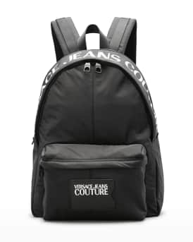 Men s Nylon Logo Backpack