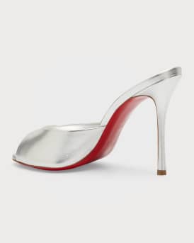 Me Dolly Metallic Red Sole Slide Sandals