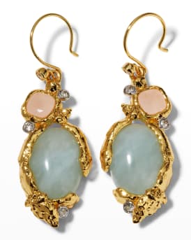 Golden Pebble Cake Drop Earrings