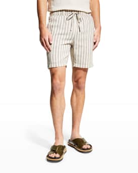 Onia Men s Water Resistant Linen Shorts Neiman Marcus