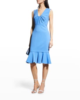 asymmetrical flounce dress Asymmetric Flounce Midi Dress