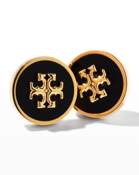Kira Enamel Circle Stud Earrings