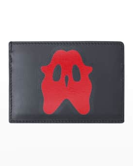 Men s Monster Graphic Leather Card Case