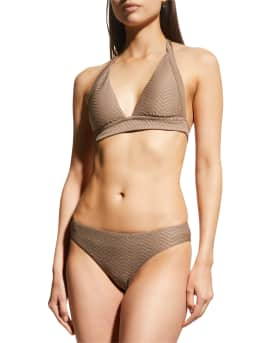 Sea Level Swim Scalloped Molded-Cup Bikini Top (D-DD Cup)