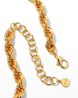 Gold Statement Rope Chain Necklace
