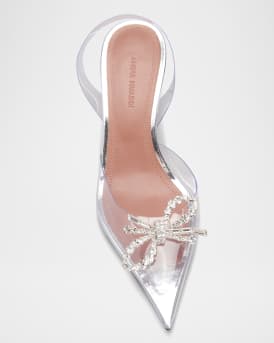 Rosie Clear Bow Halter Pumps