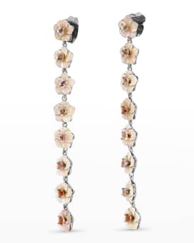 Pink Mother-of-Pearl Morganite Earrings