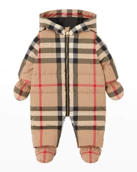 Kid s River Vintage Check Quilted Snowsuit Size 3M 18M