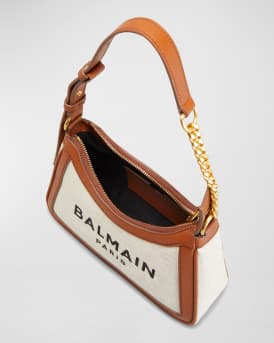 B Army Shoulder Bag in Canvas and Leather