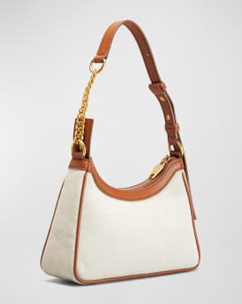 B Army Shoulder Bag in Canvas and Leather