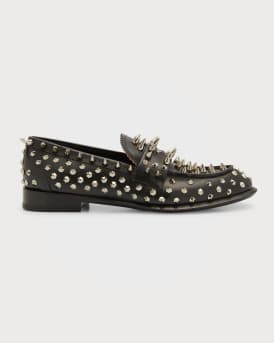 Men's Rockstud Spiked Penny Loafers