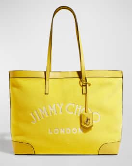 Jimmy Choo J immy Choo Nine2Five Logo Malibu Toweling East-West Tote Bag  Yellow - $900 (17% Off Retail) New With Tags - From Mooshkini