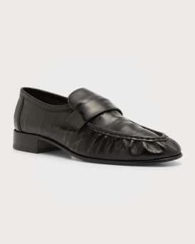 Soft Leather Flat Loafers