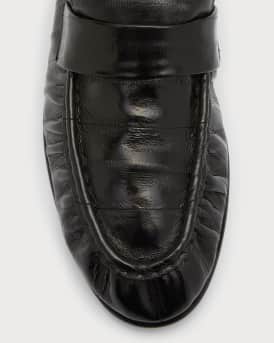Soft Leather Flat Loafers