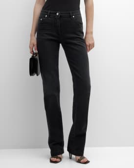 Peter Do Side-Stripe Slim-Leg Denim Jeans | Neiman Marcus