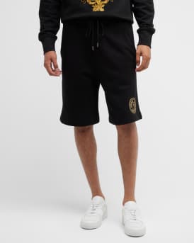 Versace Jeans Couture Men s V Emblem Embroidered Sweat Shorts