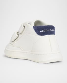 Kid's June Nappa Leather Suede Star Sneakers, Size Baby/Toddler