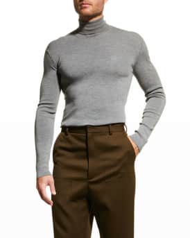Loewe Men's Fine Rib Turtleneck Sweater | Neiman Marcus