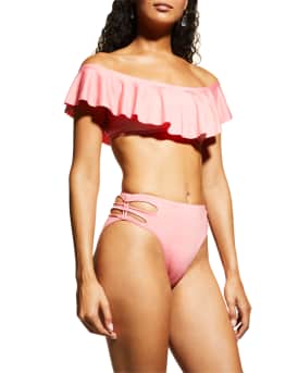Trina Turk Monaco Ruffle Bandeau Bikini Top