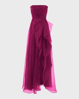Teresa Draped Strapless Gown
