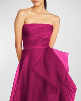 Teresa Draped Strapless Gown