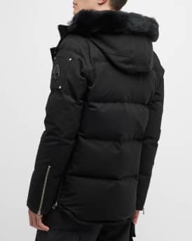 Men's 3Q Puffer Jacket Shearling Trim
