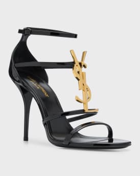 Cassandra YSL Medallion Stiletto Sandals