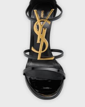 Cassandra YSL Medallion Stiletto Sandals