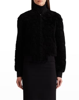 Ralph Lauren Collection Raygan Shearling Bomber Jacket Neiman Marcus
