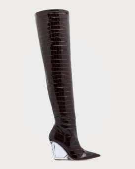 Lucite boots outlet