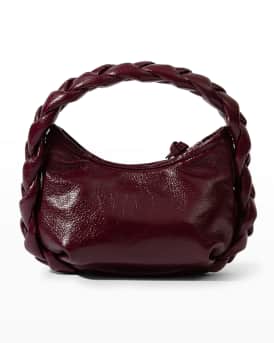 Hereu Espiga Mini Braided Leather Top-Handle Bag
