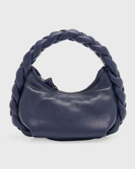 Totes bags Hereu - Espiga mini braided handle leather handbag -  ESPIGAMINIBURGUNDY