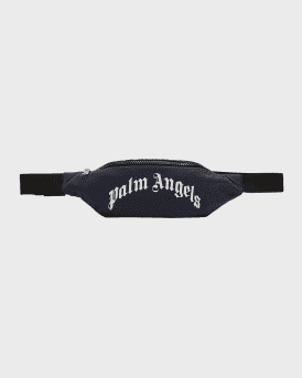 Palm Angels Kid s Curved Logo Fanny Pack Neiman Marcus